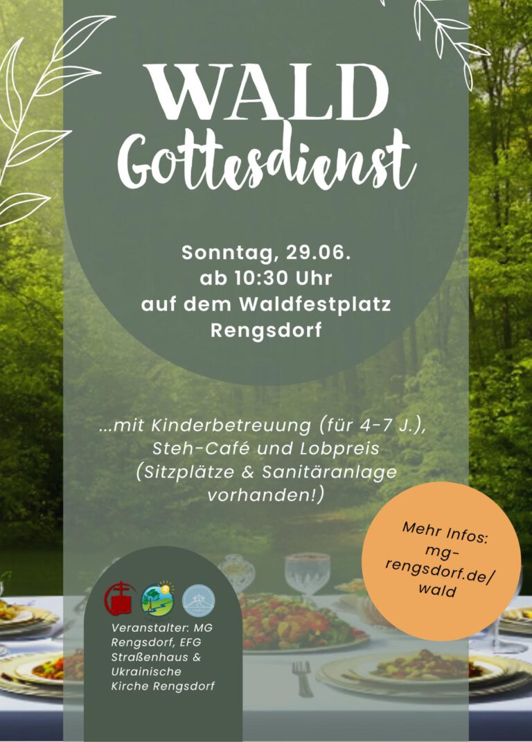 Flyer zum Waldgottesdienst